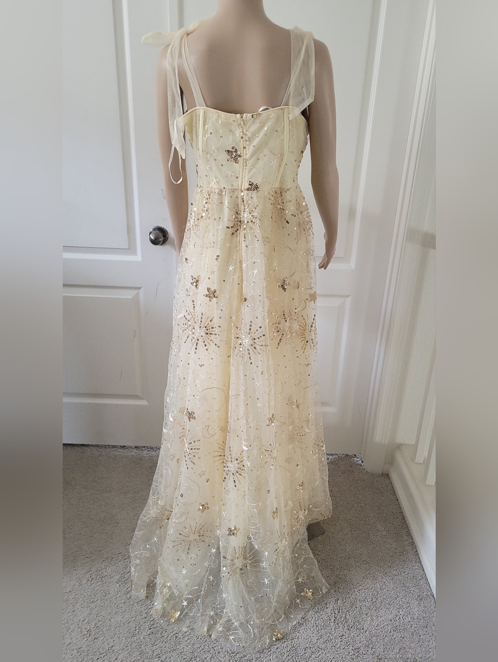 Unbranded Yellow Sequin Formal Dress - Picture 10 of 16